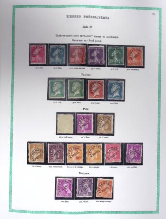 1849-1979, Collection de France avancée du n°1 jusqu'en