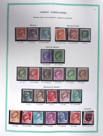 1849-1979, Collection de France avancée du n°1 jusqu'en
