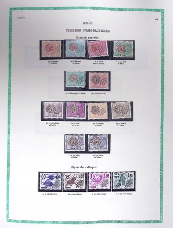 1849-1979, Collection de France avancée du n°1 jusqu'en