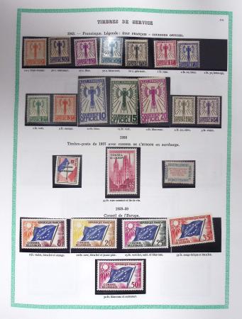 1849-1979, Collection de France avancée du n°1 jusqu'en