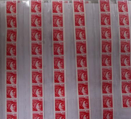 1849-1979, Collection de France avancée du n°1 jusqu'en