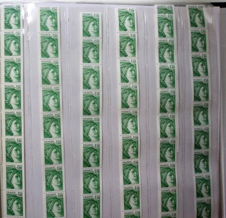 1849-1979, Collection de France avancée du n°1 jusqu'en