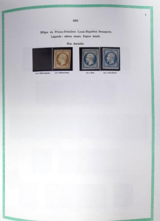 1849-1979, Collection de France avancée du n°1 jusqu'en