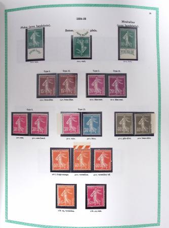 1849-1979, Collection de France avancée du n°1 jusqu'en
