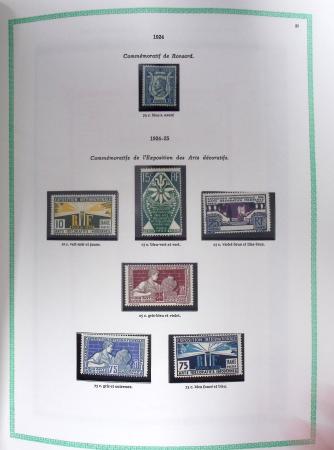 1849-1979, Collection de France avancée du n°1 jusqu'en
