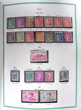 1849-1979, Collection de France avancée du n°1 jusqu'en