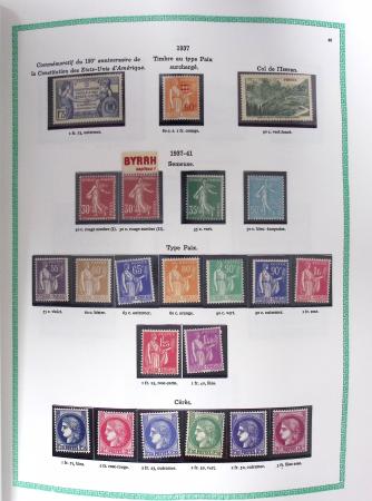 1849-1979, Collection de France avancée du n°1 jusqu'en