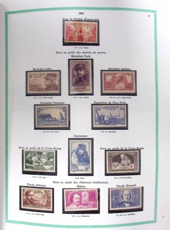 1849-1979, Collection de France avancée du n°1 jusqu'en