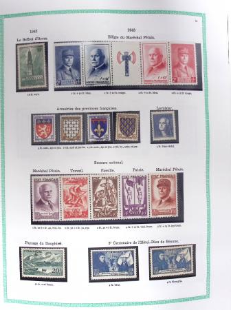 1849-1979, Collection de France avancée du n°1 jusqu'en