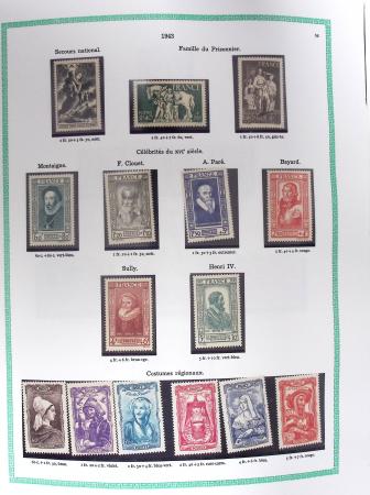 1849-1979, Collection de France avancée du n°1 jusqu'en