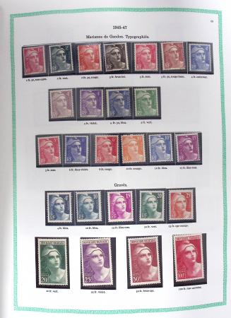 1849-1979, Collection de France avancée du n°1 jusqu'en