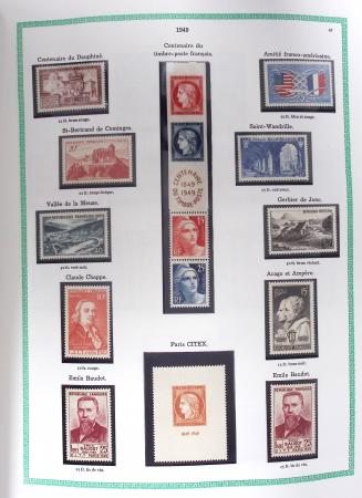 1849-1979, Collection de France avancée du n°1 jusqu'en