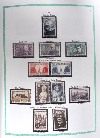 1849-1979, Collection de France avancée du n°1 jusqu'en