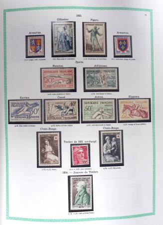 1849-1979, Collection de France avancée du n°1 jusqu'en