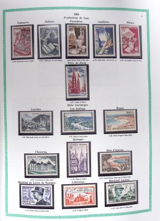 1849-1979, Collection de France avancée du n°1 jusqu'en