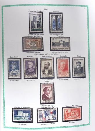 1849-1979, Collection de France avancée du n°1 jusqu'en