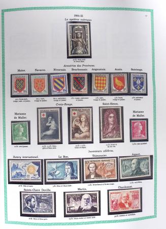 1849-1979, Collection de France avancée du n°1 jusqu'en