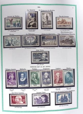 1849-1979, Collection de France avancée du n°1 jusqu'en