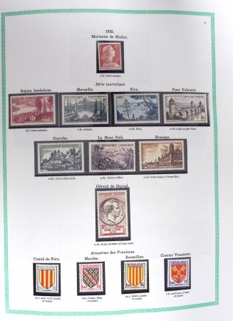 1849-1979, Collection de France avancée du n°1 jusqu'en