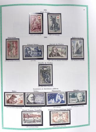 1849-1979, Collection de France avancée du n°1 jusqu'en