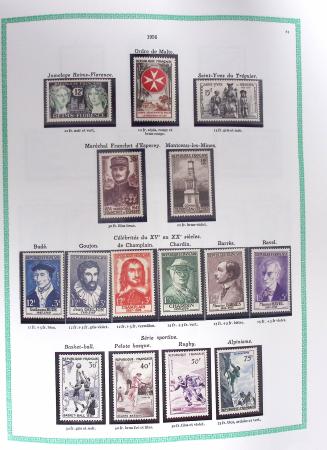 1849-1979, Collection de France avancée du n°1 jusqu'en