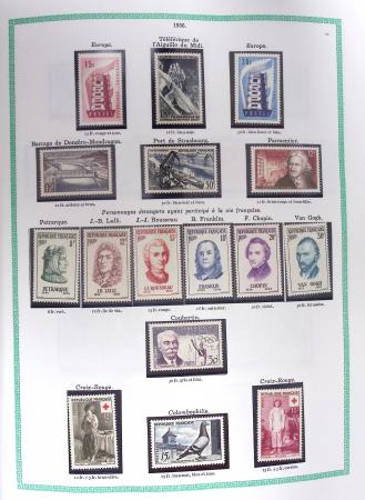 1849-1979, Collection de France avancée du n°1 jusqu'en