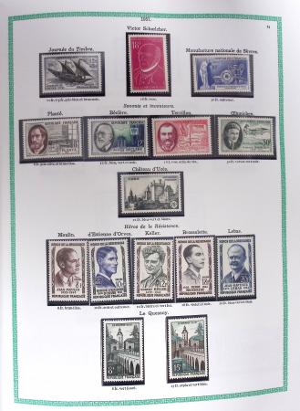 1849-1979, Collection de France avancée du n°1 jusqu'en