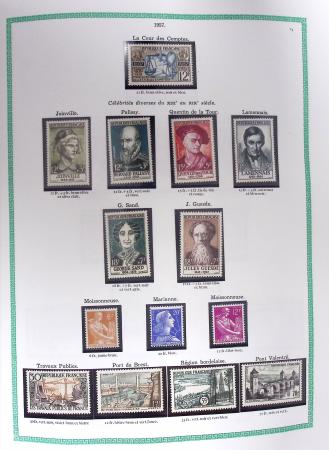 1849-1979, Collection de France avancée du n°1 jusqu'en