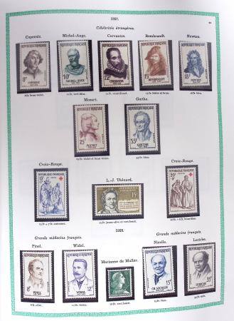 1849-1979, Collection de France avancée du n°1 jusqu'en