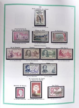 1849-1979, Collection de France avancée du n°1 jusqu'en