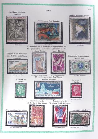 1849-1979, Collection de France avancée du n°1 jusqu'en