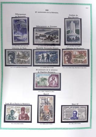 1849-1979, Collection de France avancée du n°1 jusqu'en