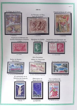 1849-1979, Collection de France avancée du n°1 jusqu'en