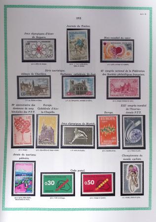 1849-1979, Collection de France avancée du n°1 jusqu'en