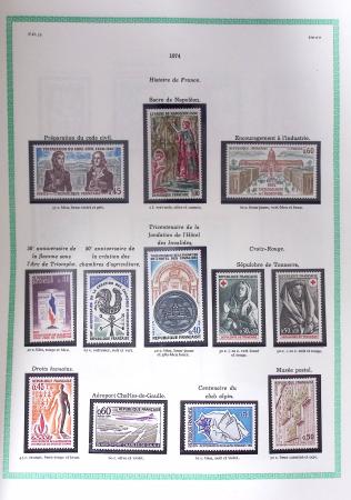 1849-1979, Collection de France avancée du n°1 jusqu'en