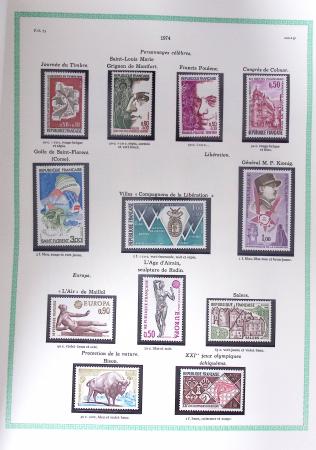 1849-1979, Collection de France avancée du n°1 jusqu'en