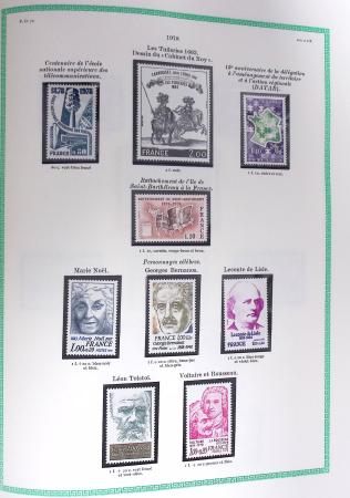 1849-1979, Collection de France avancée du n°1 jusqu'en
