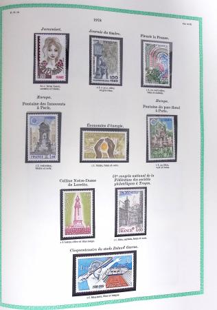 1849-1979, Collection de France avancée du n°1 jusqu'en