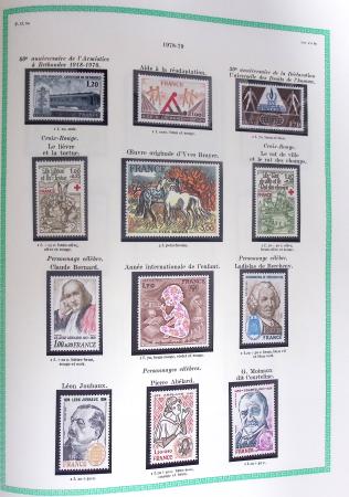 1849-1979, Collection de France avancée du n°1 jusqu'en