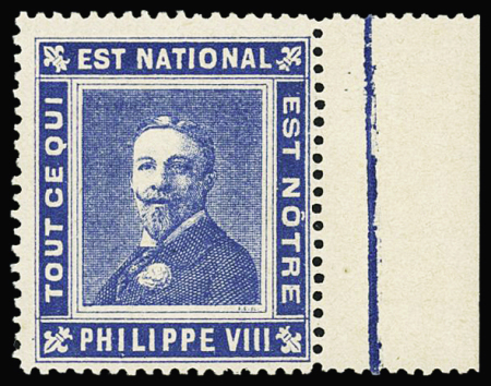 Porte-timbre royaliste, Philippe VIII, neuf ** avec