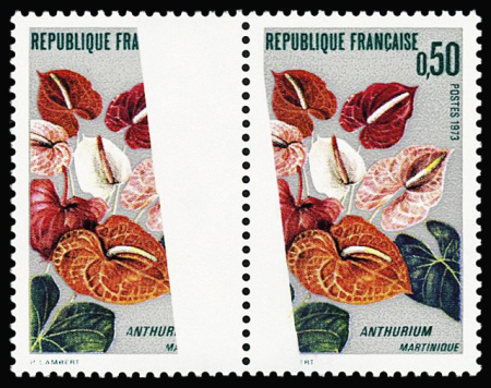N°1831 Martinique, spectaculaire impression absente