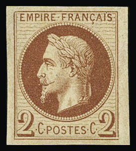 N°26Af 2c rouge-brun, impression fine de Rothschild,