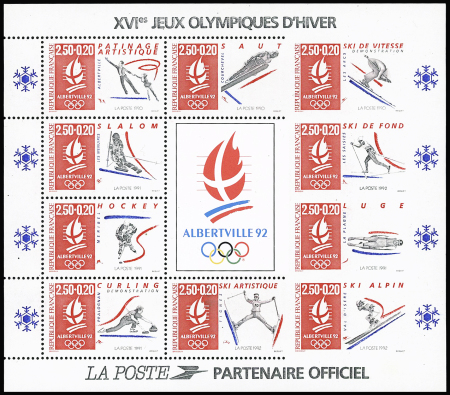 N°14 Jeux Olympiques Albertville 92, variété dentelure