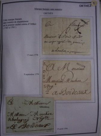 1752-1988, Collection "La poste à Orthez : rétrospective
