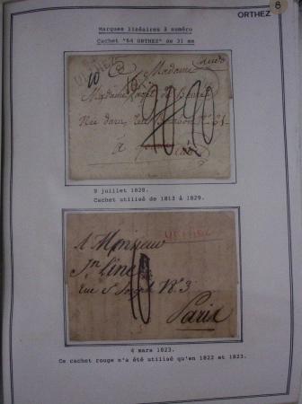 1752-1988, Collection "La poste à Orthez : rétrospective
