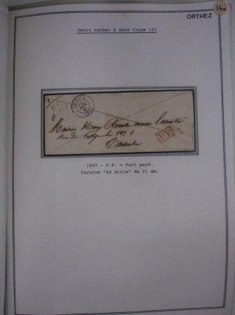 1752-1988, Collection "La poste à Orthez : rétrospective
