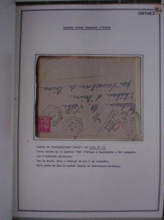 1752-1988, Collection "La poste à Orthez : rétrospective