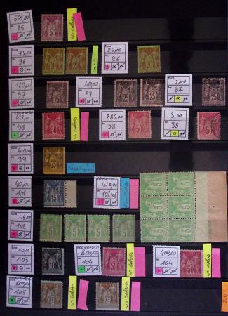 1849-1944, Collection de neufs et d'oblitérés avec