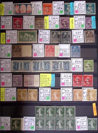 1849-1944, Collection de neufs et d'oblitérés avec