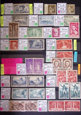 1849-1944, Collection de neufs et d'oblitérés avec